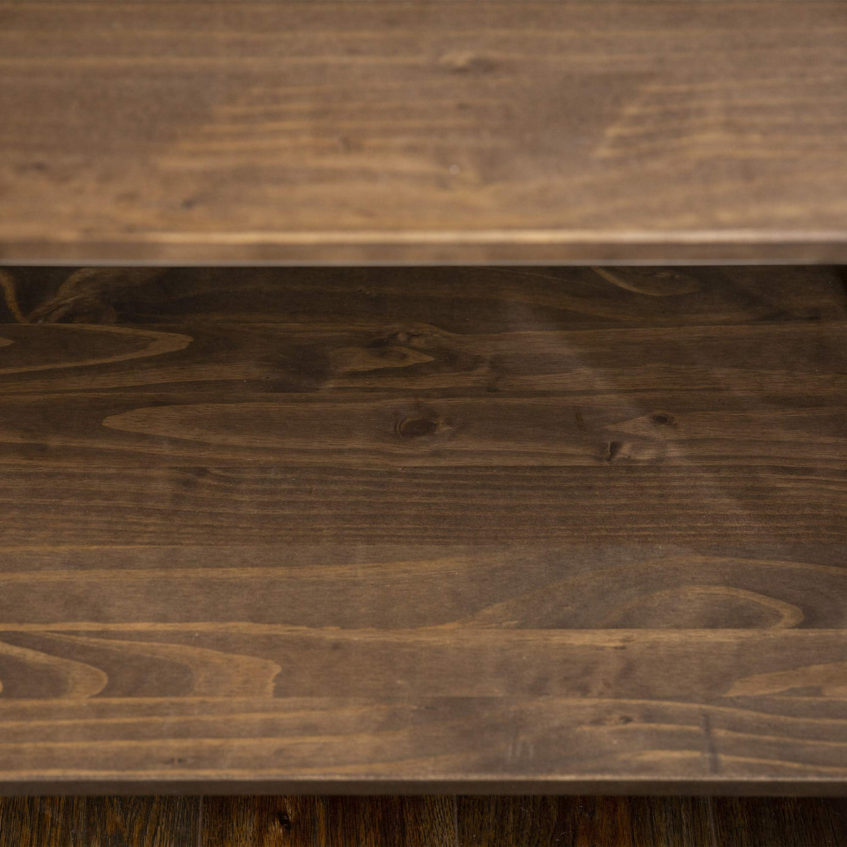 Stylish Brown Wood Bookcase with X Back Design - 4 Shelf Modern Farmhouse Storage Unit Walker Edison