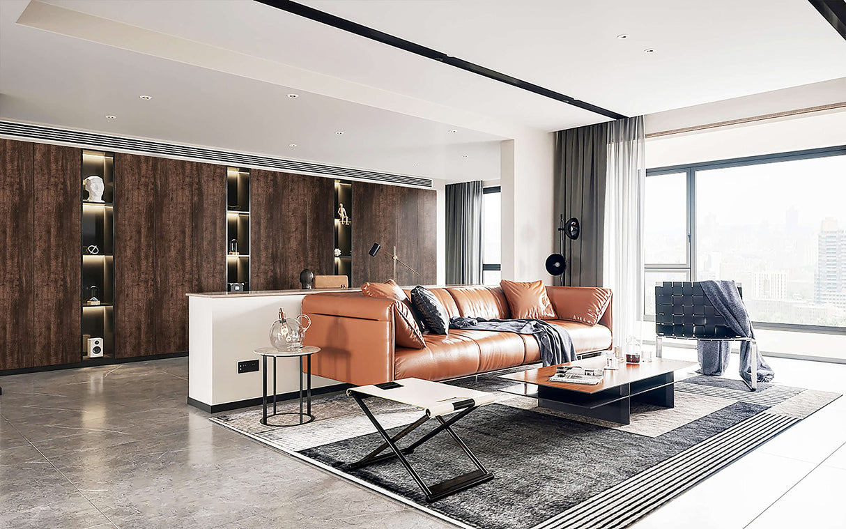 Dimoon Wood Wallpaper Brown Dark Wood Contact Paper Brown Wood Plank Wood Peel and Stick Wallpaper Removable Rustic Wood Grain Self Adhesive Vintage Distressed Texture Desk Vinyl Roll17.7"x78.7'' Dimoon