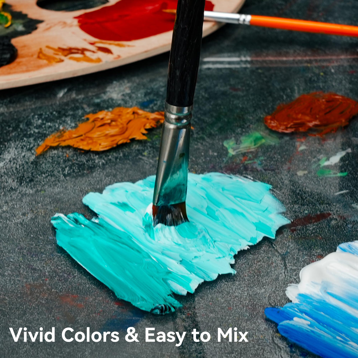 PHOENIX Oil Paint Set, 24x12ml/0.4 Fl Oz Tubes, Non-toxic Oil Based Paints for Canvas Crafts, Great Value Art Supplies for Artists, Adults & Beginners PHOENIX