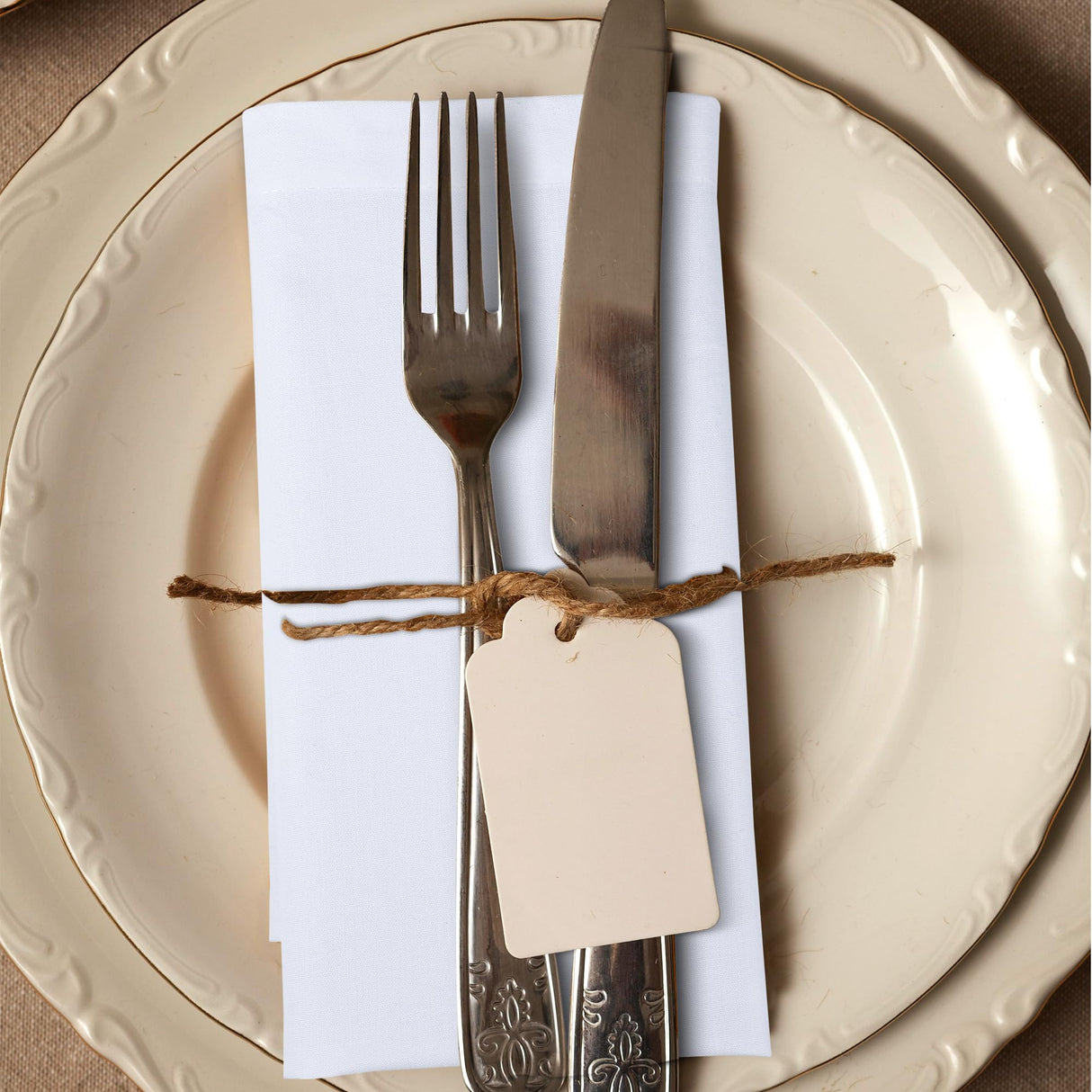 Urban Villa (Set of 12, 20x20 Inches) White Cloth Napkins, 100% Cotton Dinner Napkins, Reusable, Washable Everyday Use Oversized Cloth Napkins with Mitered Corners, Hemmed Dinner Napkins Urban Villa