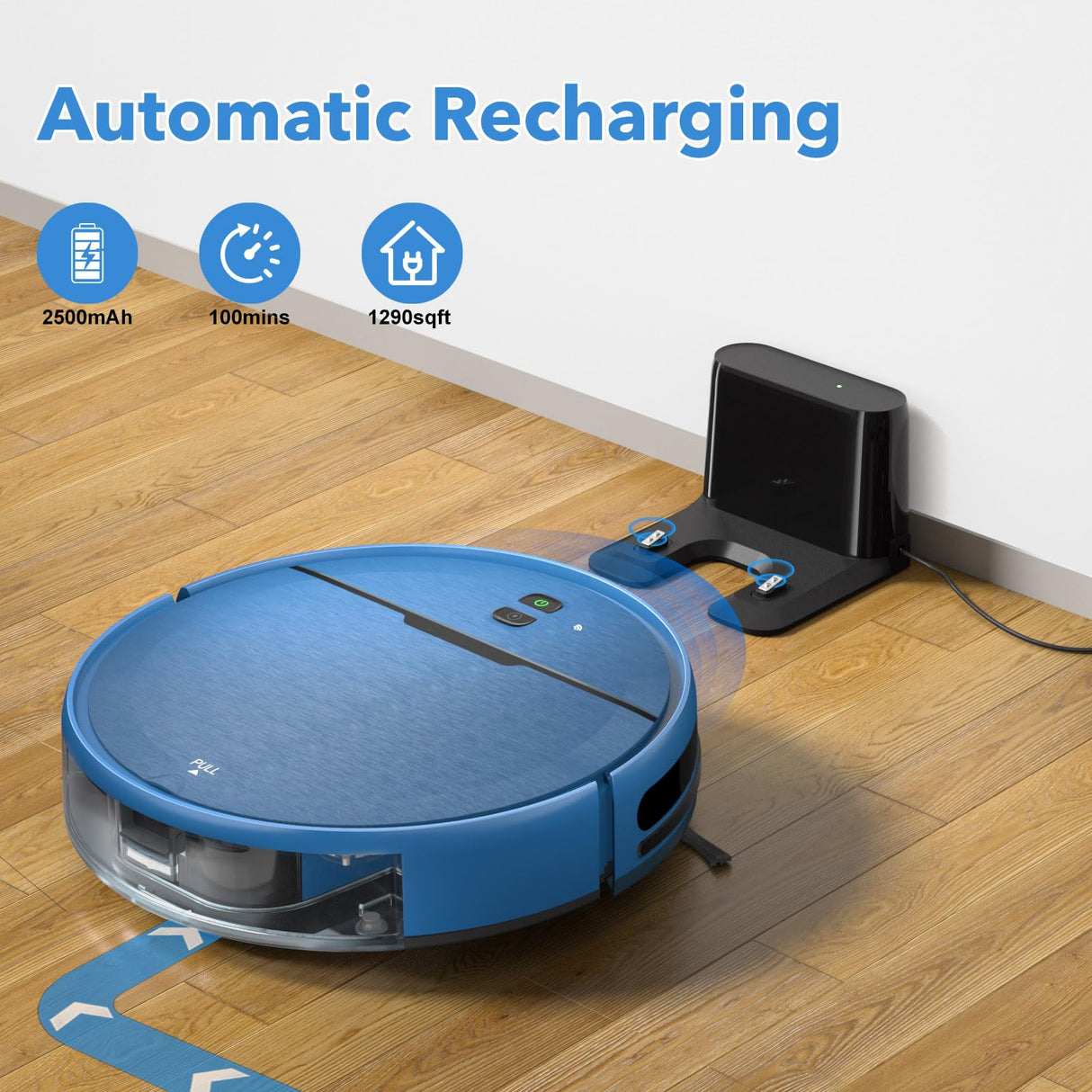 Robot Vacuum and Mop Combo, 2 in 1 Mopping Robot Vacuum Cleaner Compatible with WiFi/App, Robotic Vacuum Up to 2300Pa Suction, Self-Charging, Slim, Ideal for Hard Floor, Pet Hair, Low Pile Carpet iMartine