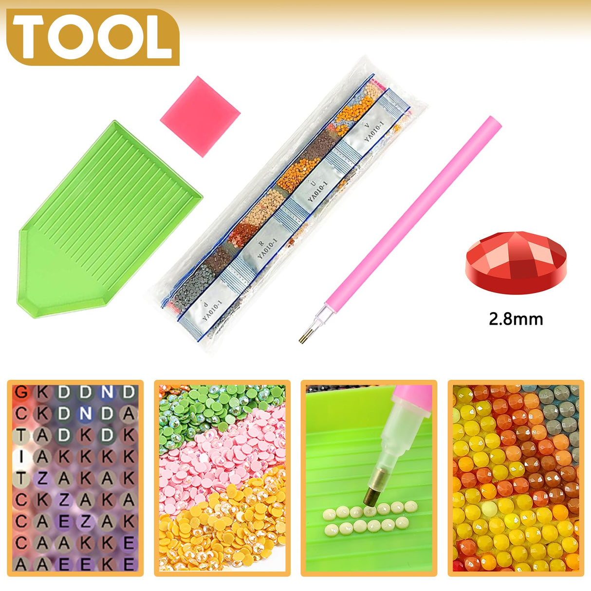 Bimkole 5D Diamond Art Kits for Adults Shell, Full Drill DIY Rhinestone Embroidery Set Paint with Diamonds Art Bottle on The Beach by Number Kits Cross Stitch Home Wall Craft Decoration 12x16 Inch Bimkole