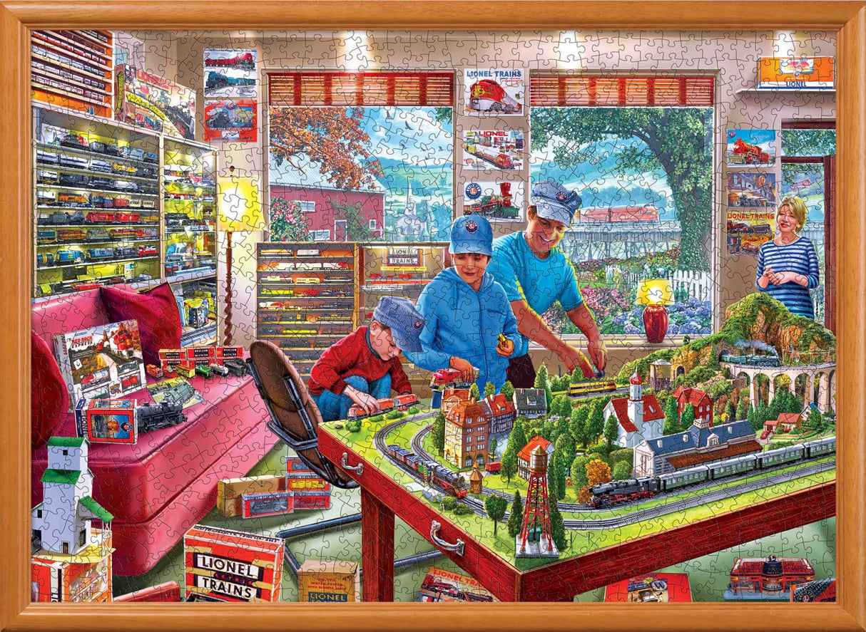 MasterPieces 1000 Piece Jigsaw Puzzle for Adults, Family, Or Youth - The Boy's Playroom - 19.25"x26.75" Masterpieces