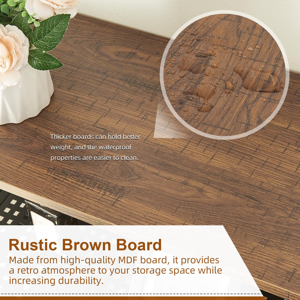 HOMBAZAAR 7 Tier Bookshelf, 78 Inch Tall Rustic Bookshelf with Metal Frame, Industrial Heavy Duty Bookshelves and Bookcases, Open Book Shelf for Office, Living Room and Library, Brown HOMBAZAAR