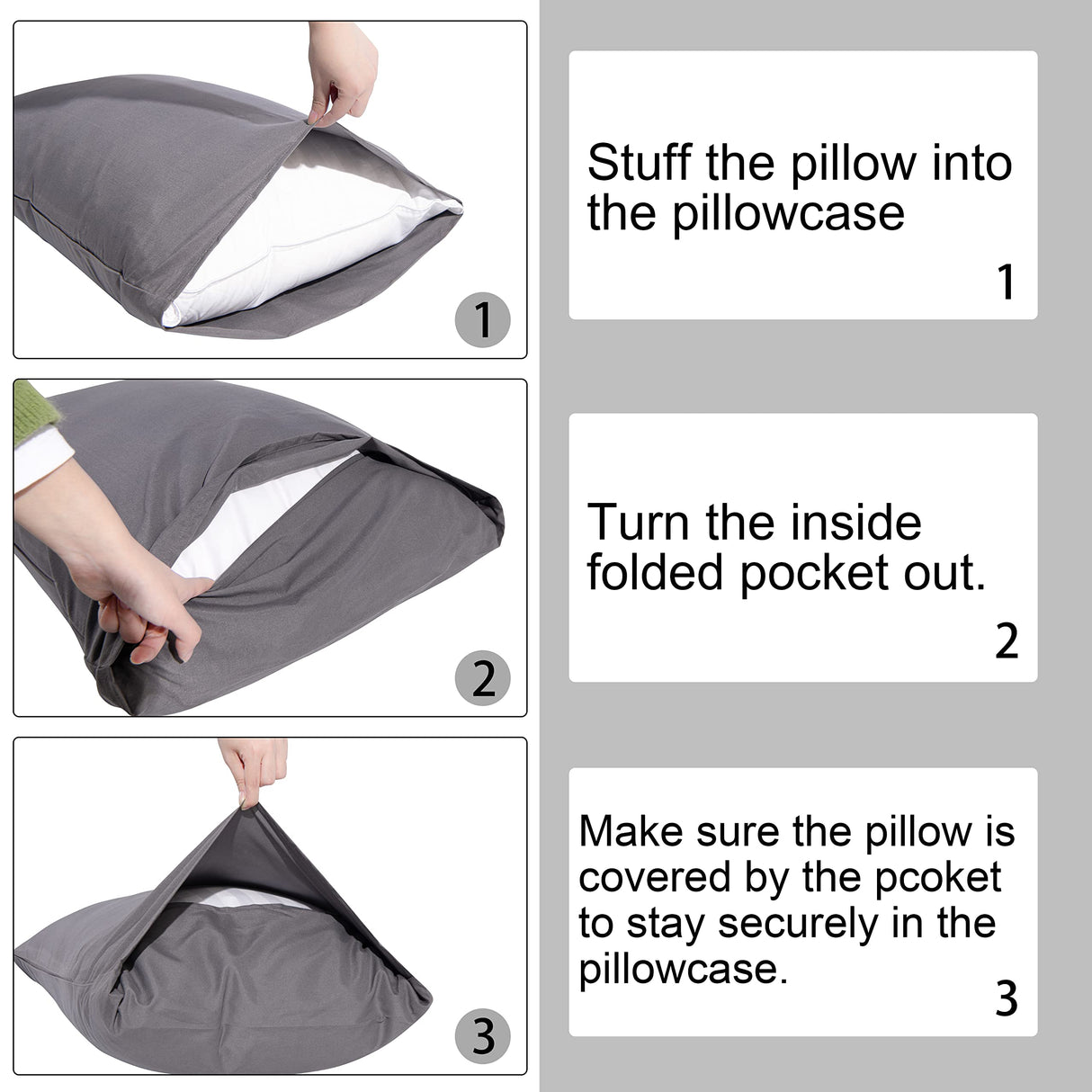 NTBAY Queen Pillowcase Set - 4 Pack Brushed Microfiber 20x30 Pillowcases - Soft, Wrinkle-Free, Fade-Resistant, Stain-Resistant, White Pillowcases with Envelope Closure - 20x30 Inches, White NTBAY