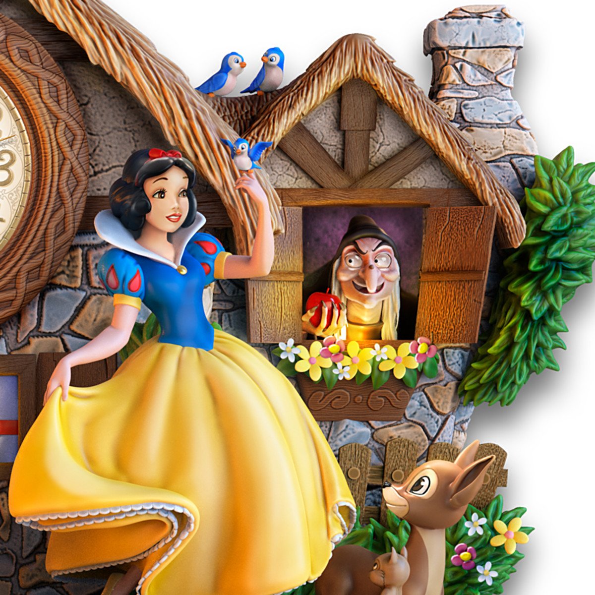 The Bradford Exchange Disney Snow White Hidden Treasure Illuminated Cuckoo Clock The Bradford Exchange