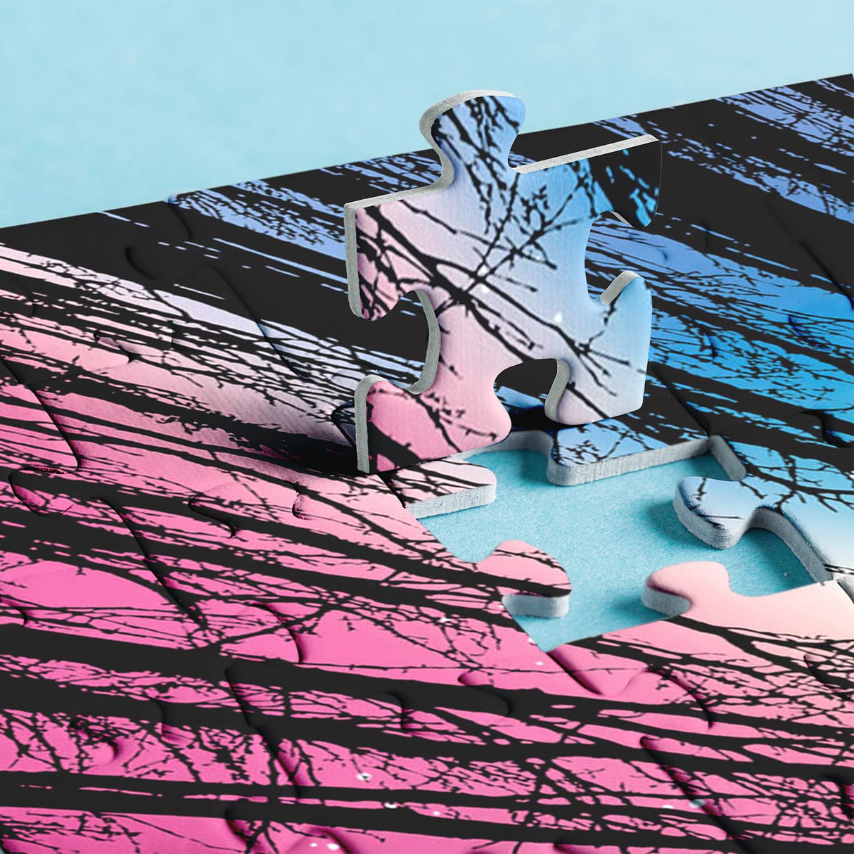 Hard Impossible Puzzles for Adults 1000 Piece, Challenging Difficult Puzzles for Adults, Colorful Gradient Jigsaw Puzzle for Adult BBOLDIN