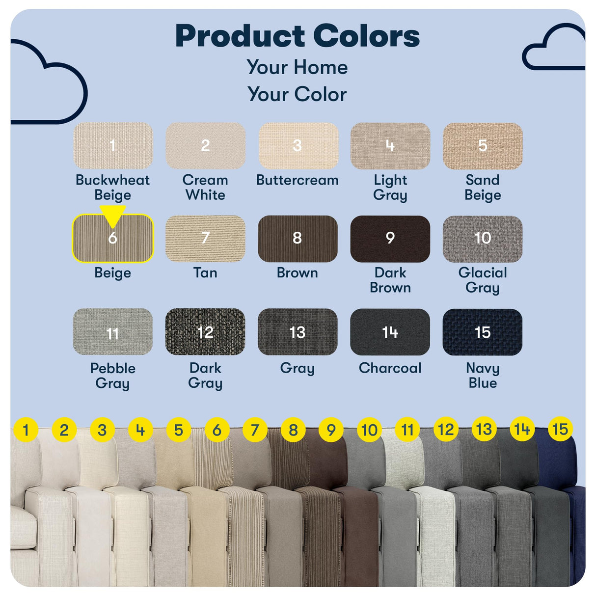 Serta Palisades 61" Track Arm Sofa, Easy Care Polyester, Soft Pillow Back, Pocket Coil Seat Cushions, Removable Covers, Loveseat or Couch for Small Spaces, Living Rooms or Bedrooms, Beige Serta