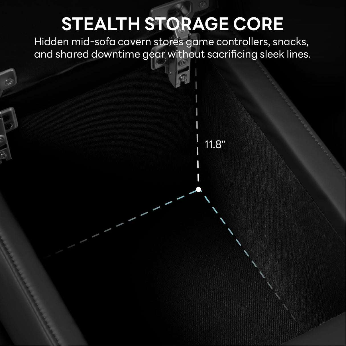 LIKIMIO 62.2" Loveseat Recliner Sofa with Console/Cup Holders, Wall Hugger Faux Leather Chair/RV Double Theater Seats/RV Furniture, Black LIKIMIO