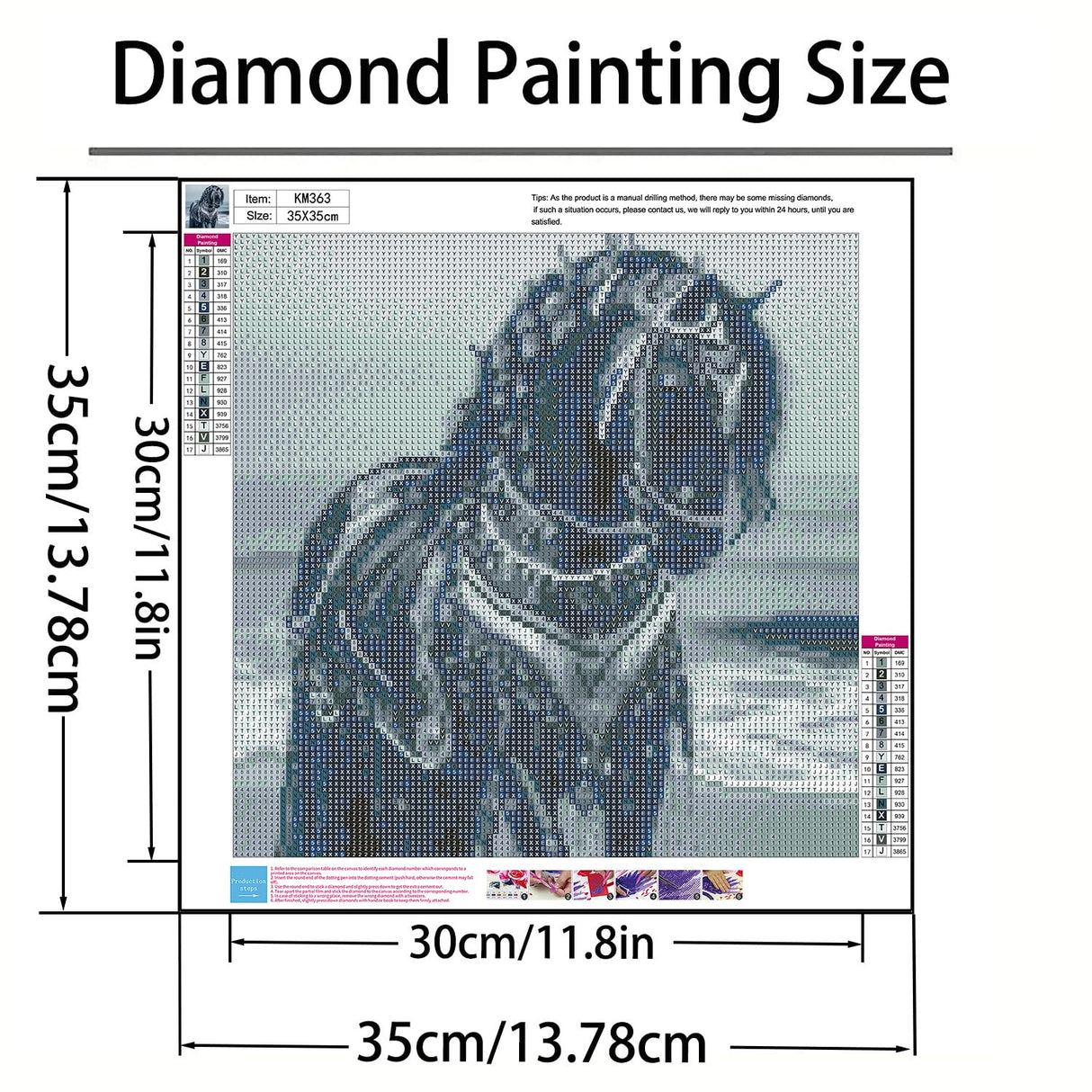 GXGLLPZBY Diamond Art Kits for Beginners,Ocean Battle Horse Diamond Painting Kits for Adult, 5D DIY Full Drill Paint by Diamonds Dot Gem Art Painting Kits,for Home Wall Decor 13.8X13.8inch GXGLLPZBY