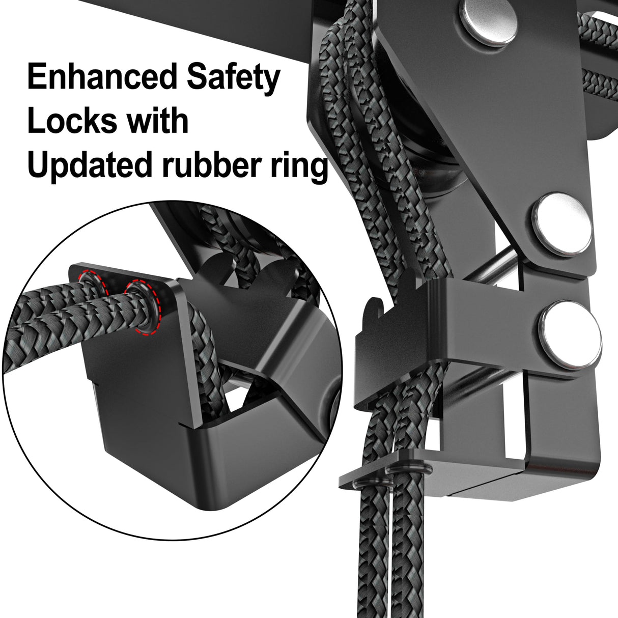 TRUSOON Ceiling Kayak Hoist, Heavy Duty Kayak Pulley System for Garage, Hold Up to 150 lbs Capacity, Canoe Garage Lift Storage System, Fit 10-14 Foot Ceilings, Black TRUSOON