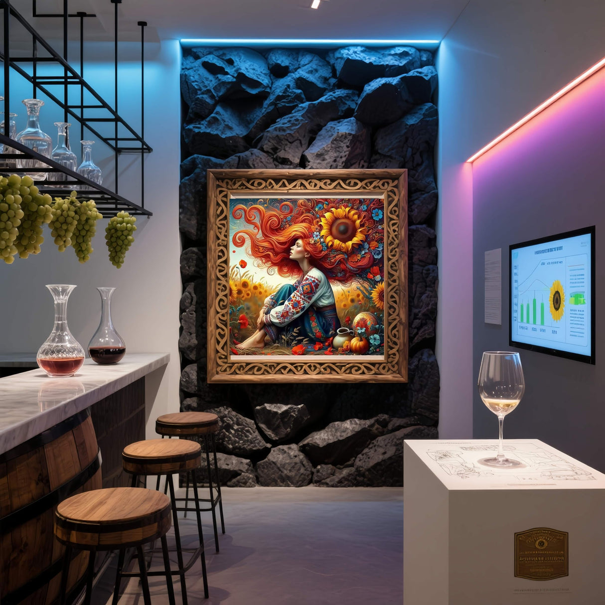 5D Fall Diamond Art Kits for Adults, Sunflower Diamond Painting for Adults Beginner, DIY Full Drill Diamond Dot Gem Painting for Home Wall Decor 13.7x13.7inch BYGFHLYW