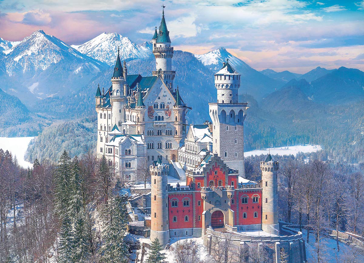 EuroGraphics Neuschwanstein Castle in Winter EuroGraphics