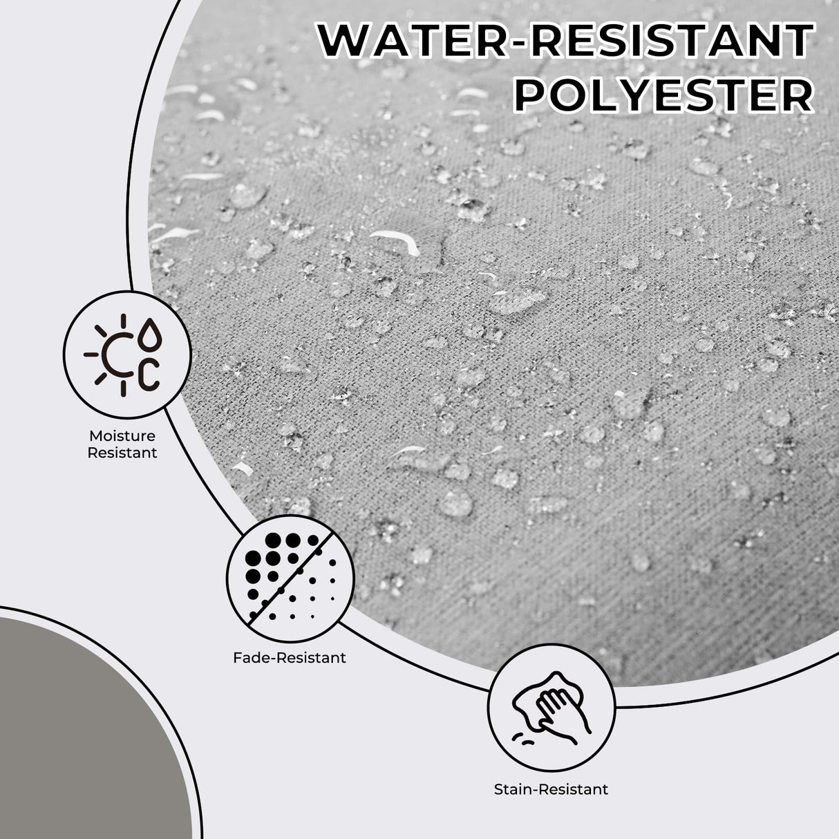 Grand patio 5-Piece Outdoor Dining Set, 4 Leather-look Wicker Swivel Patio Chairs & 1 Square Woodgrain Dining Table, Brown Grand patio