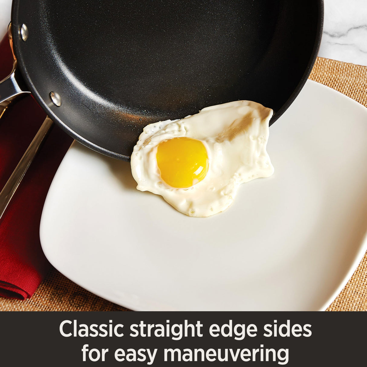 All-Clad HA1 Hard Anodized Non Stick Fry Pan Set 2 Piece, 8, 10 Inch, Induction, Oven Broiler Safe 500F, Pots and Pans Set, Kitchen Frying Pans, Skillets, Premium Cookware, Home, Dishwasher Safe Black All-Clad