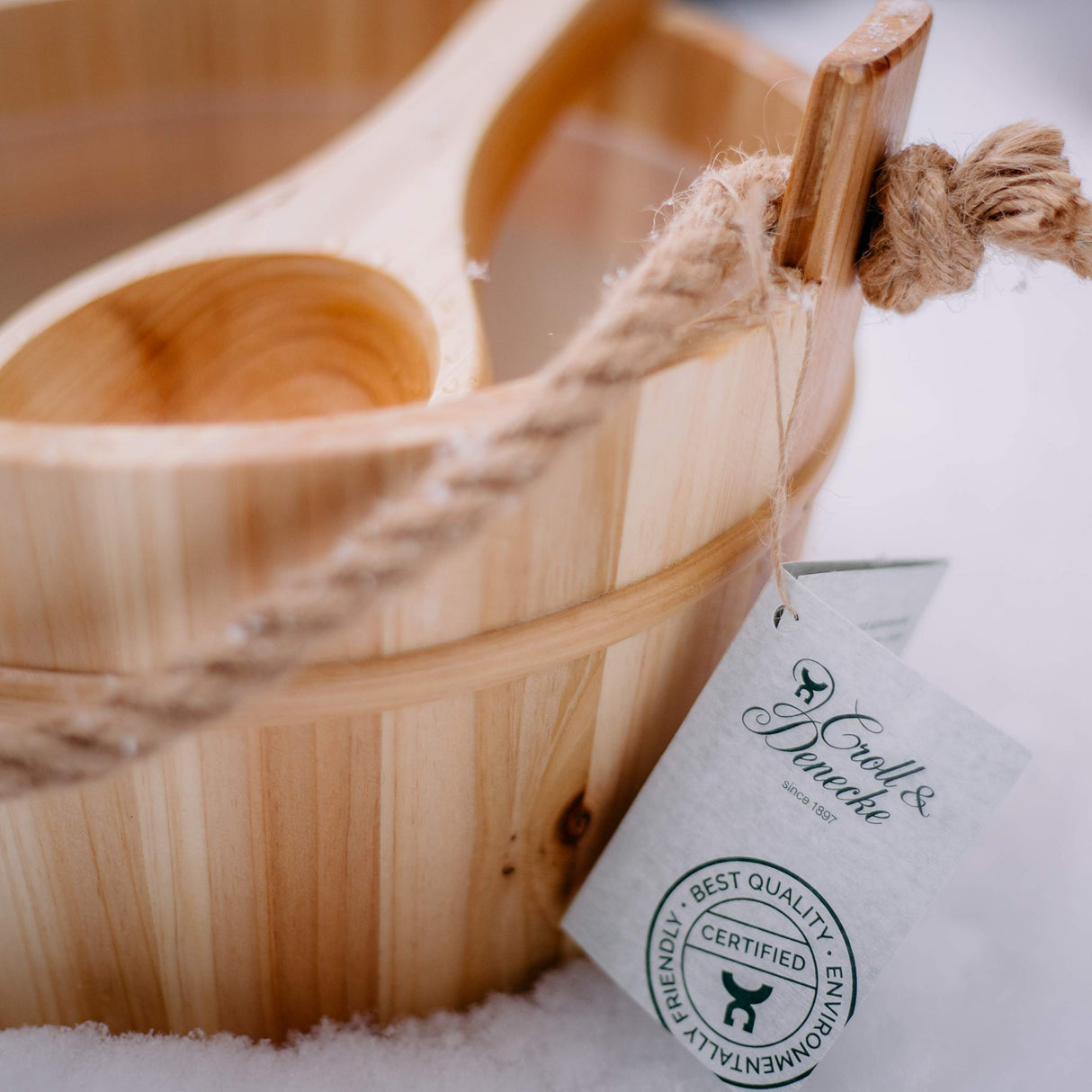 Croll & Denecke Wooden Sauna Bucket Diameter 28 cm Croll & Denecke