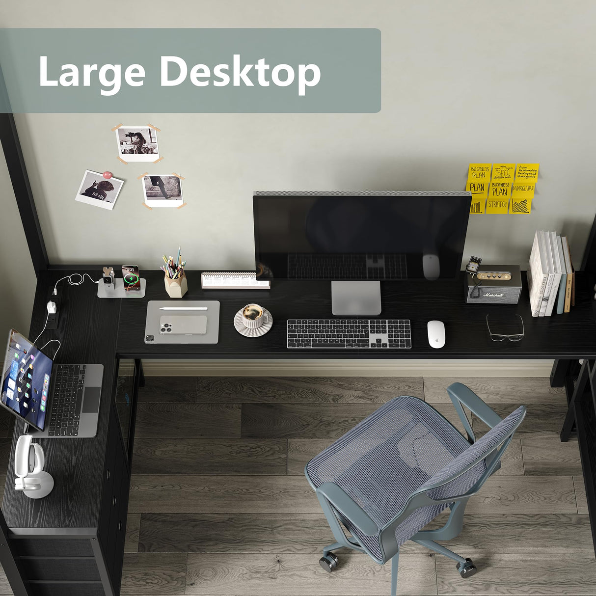 Furniouse Twin Loft Bed with Desk and Storage Stairs and Wardrobe, Heavy Duty Loft Bed, RGB LED Bed with USB Port, Outlets and Adjustable Furniouse