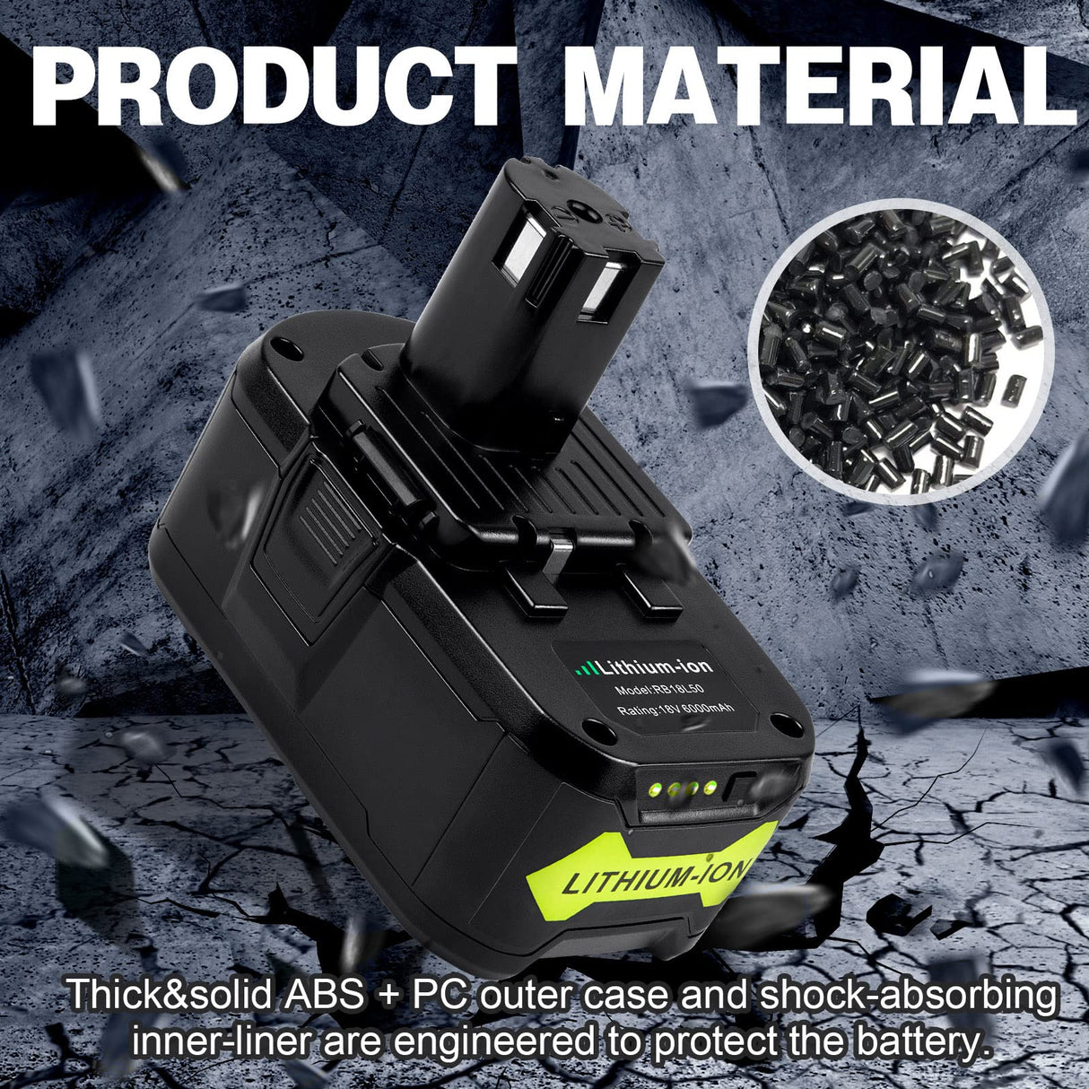 Fancy Buying 6000mAh 18V Lithium Replacement Battery for Ryobi 18V Lithium Battery P102 P103 P104 P105 P107 P108 P109,Battery for Ryobi ONE+ Cordless Tool Fancy Buying