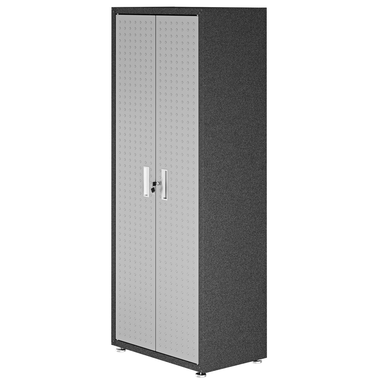 Manhattan Comfort Fortress Standing Cabinet Storage, Black/Gray Manhattan Comfort