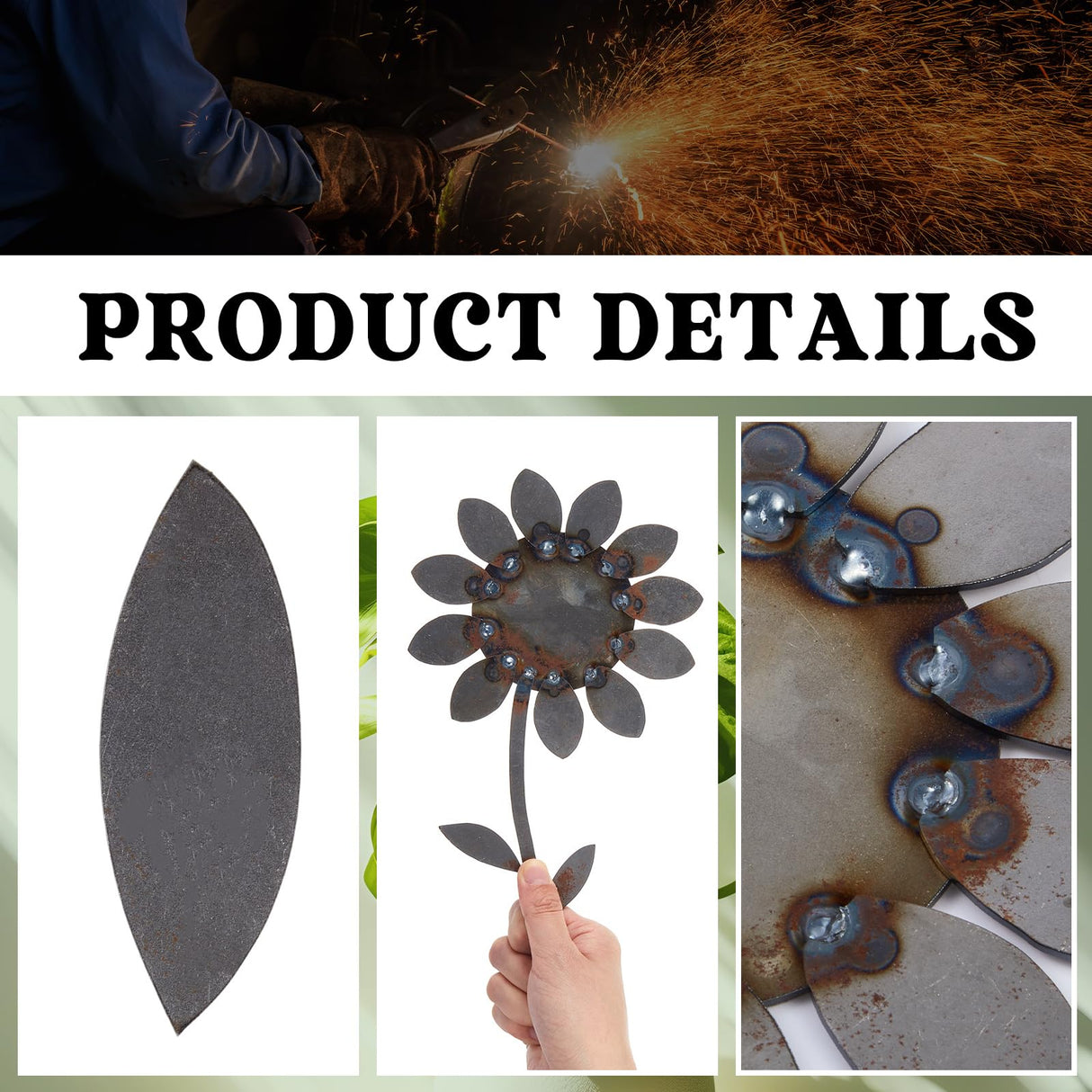 Therwen Welding Kits Flower Welding Coupons 16 Gauge Tig DIY Stainless Steel Welding Practice Kit Metal with Mig, Tig, Gas, Arc, Stick (Cute,1 Set) Therwen