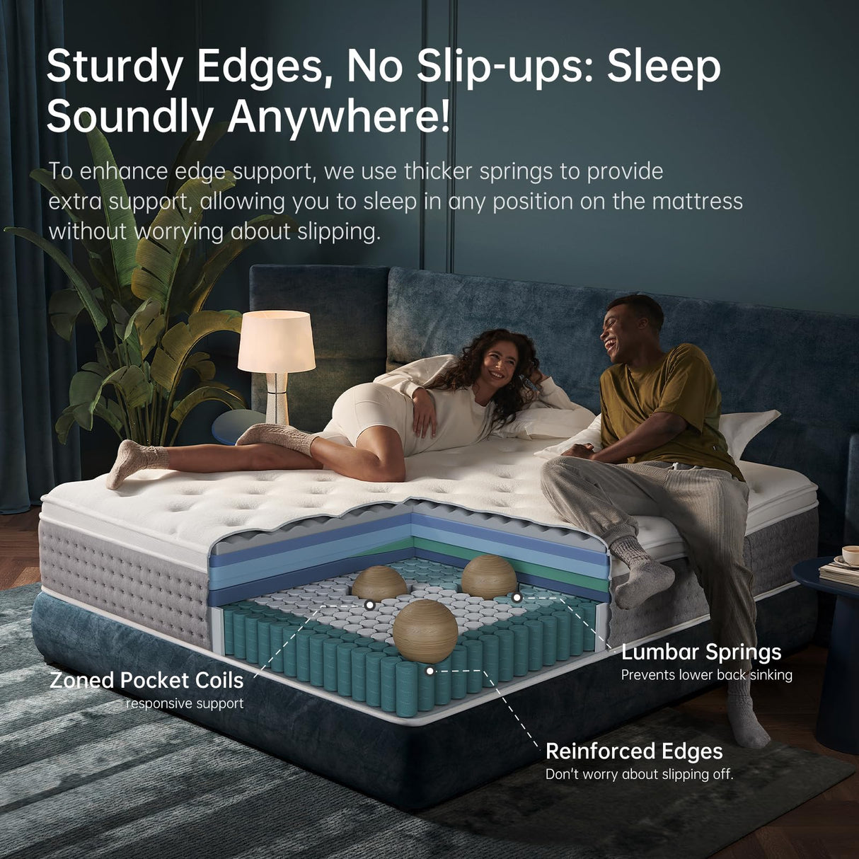 DCOOLAULTRA Twin Mattress 10 Inch,Medium Firm Hybrid with Memory Foam& Individually Wrapped Pocket Coils for Support,CertiPUR-US Certified,Fiberglass-Free DCOOLAULTRA