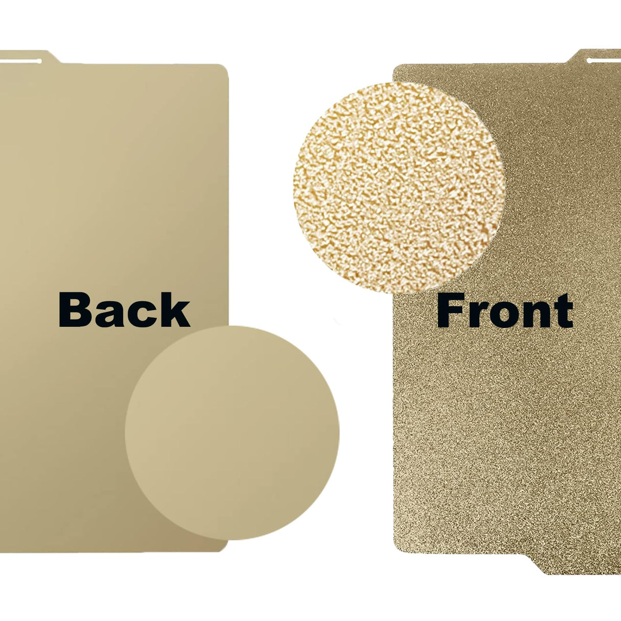 RETUXEP 257x257mm Double Sided Flexible PEI Sheet, Smooth PEI Surface+Textured PEI Surface for Bambu Lab X1C/X1/X1E/P1P/P1S/A1 3D Printer, 3D Printer PEI Spring Steel Build Plate Removable Platform RETUXEP