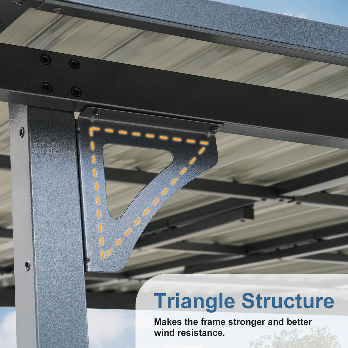 COBANA 10' x 14' Large Gazebo, Hardtop Wall Mounted Lean to Gazebo Pergola with Metal Roof for Patio, Deck, Backyard COBANA