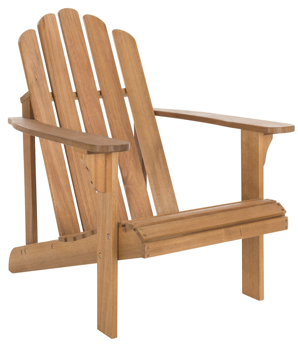 Safavieh PAT7027A Outdoor Collection Topher Teak Adirondack Chair, Natural Safavieh