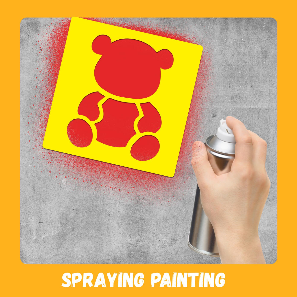 24 Piece Stencils for Kids Stencils for Painting Sidewalk Chalk Stencil Outdoor Garden Themed Stencil Kids Style Collection-5in TMTECHJS