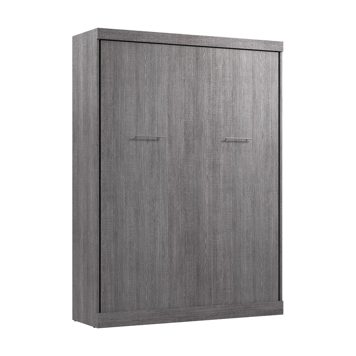 Bestar Nebula 65W Queen Murphy Bed in Bark Gray, Sleeping Arrangement for Multipurpose Room Bestar