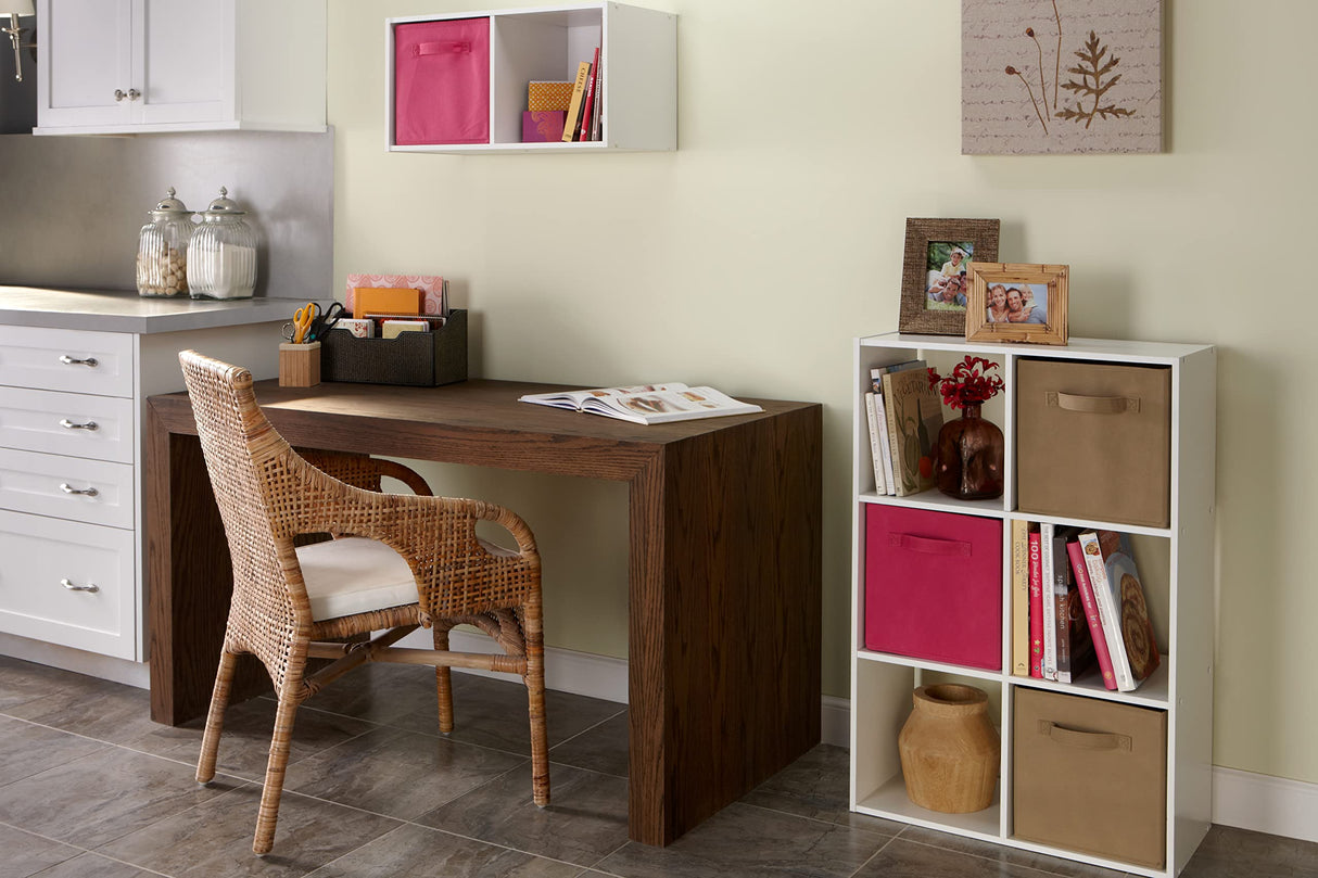 Closetmaid Decorative Home Stackable 6 Cube Cubeicals Organizer Storage Bookcase, with Hardware for Office, Home and Closet, White ClosetMaid