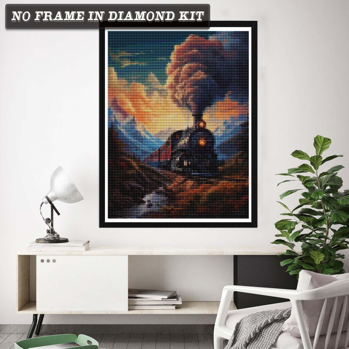 Wergund Diamond Painting Train, Diamond Painting Kits for Adults Landscape, Full Drill Crystal Rhinestone Embroidery Cross Stitch Arts Craft Canvas Wall Decor 12x16Inch/30x40 cm-85 Wergund