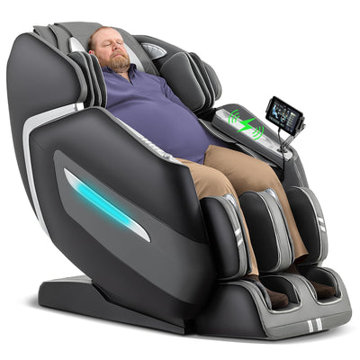 MassaMAX A580 2026 4D Massage Chair for Big & Tall People Full Body Massage Up to 6'10" & 500 lbs, Yoga Stretch, AI Voice Control, 22 Modes, 59" SL Track, Auto Footrest Extension, and Heating (Black)
