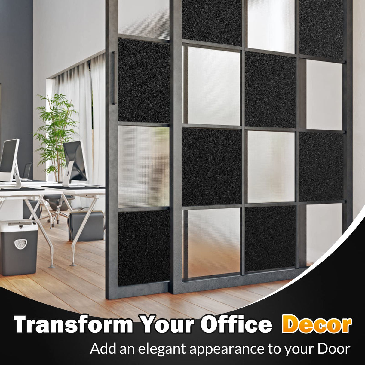 rabbitgoo Blackout Window Film, Sun Blocking Privacy Cover for Glass, Removable Opaque Room Darkening Dark Black Out Window Covers Tint Shades for Home Day Sleep Light Blocker 17.5 x 78.7 Inches rabbitgoo