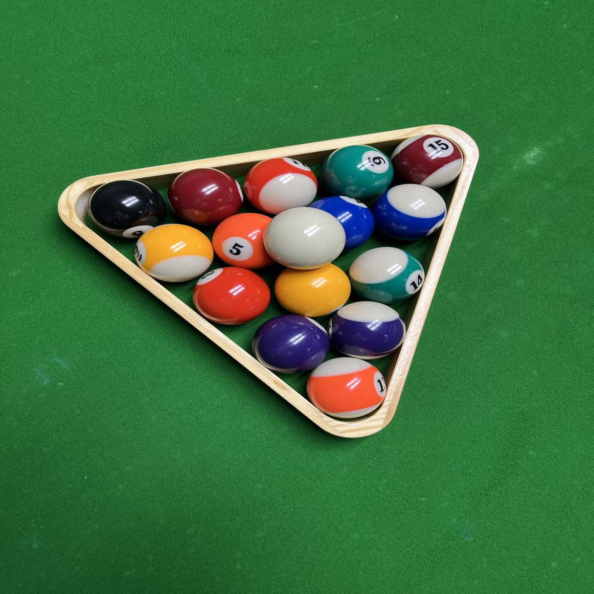 HMQQ Billiard Balls Set 2-1/4" Regulation Size Pool Table Balls for Replacement (16 Resin Balls) HMQQ