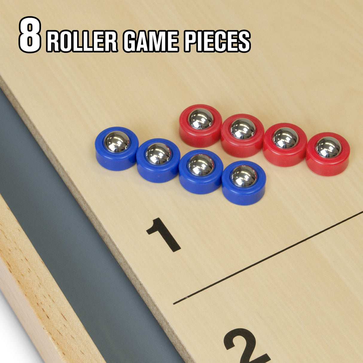 GoSports Shuffleboard and Curling 2 in 1 Board Games - Classic Tabletop or Giant Size - Choose Your Style GoSports