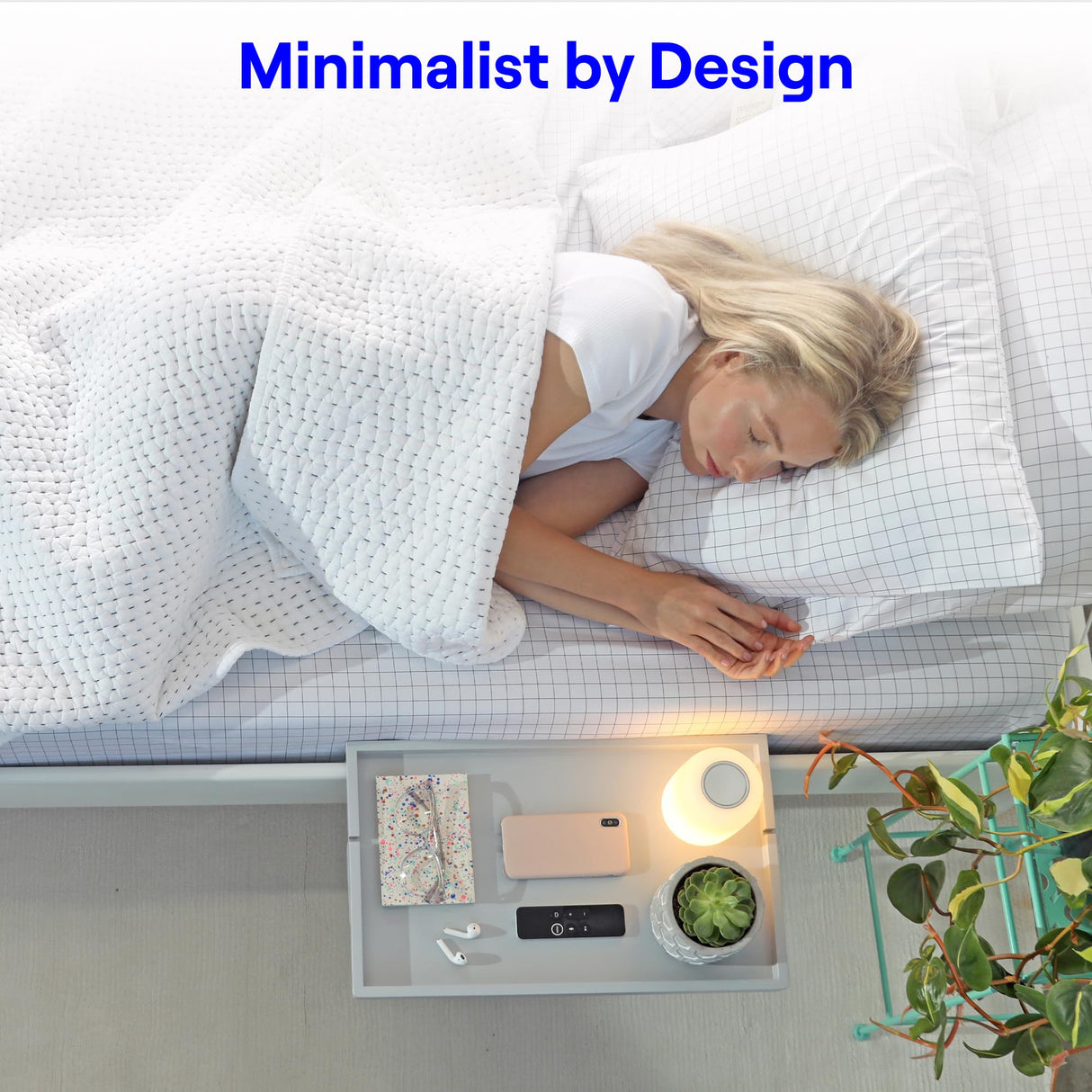 BedShelfie Bedside Shelf, Bunk Bed & Top Bunk, College Dorm Room Essentials, Clip On Nightstand, Bed Side Table Tray Organizer, Dorm Room Decor, College Dorm Essentials - Cable Catch, Black BedShelfie