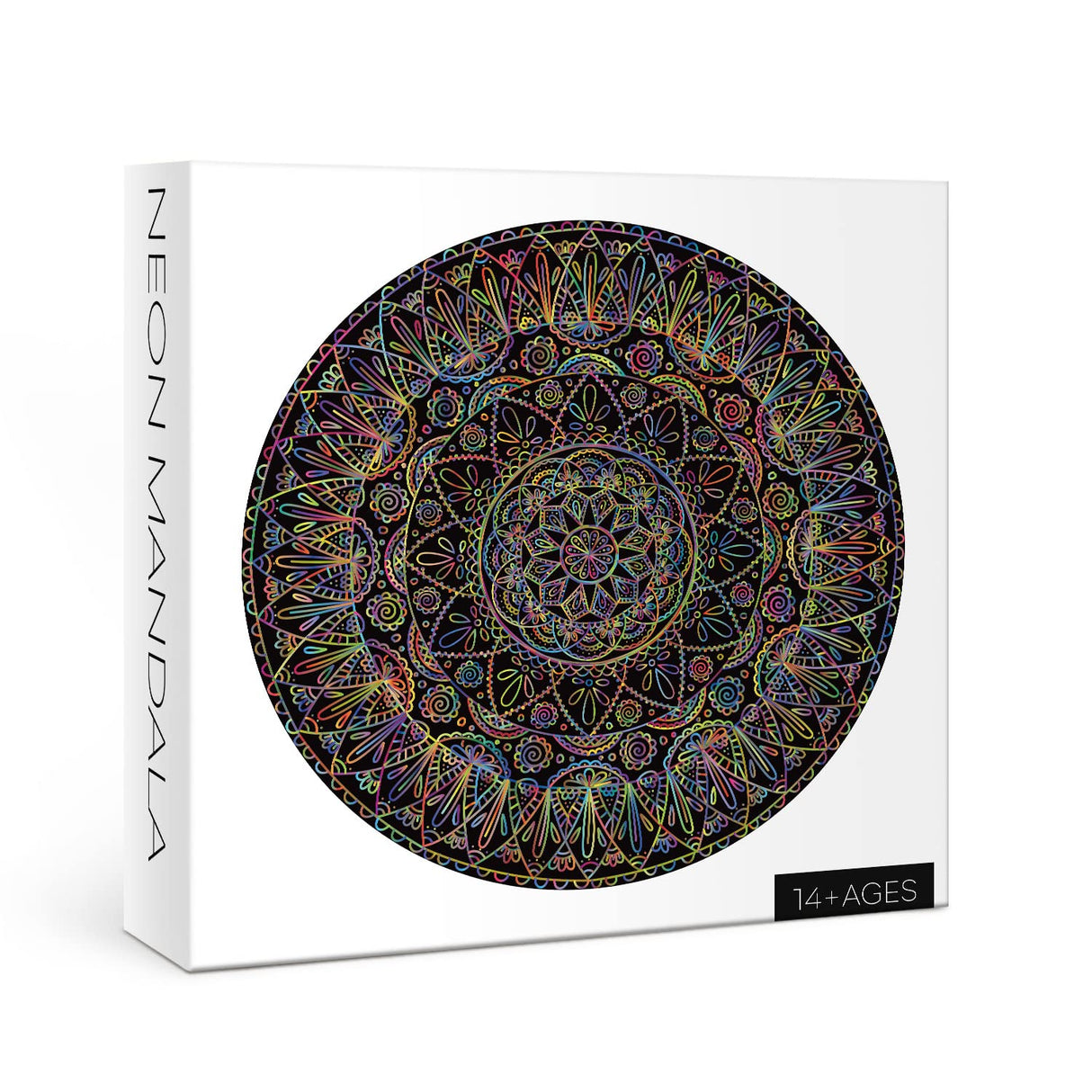 Mandala Puzzle 1000 Pieces for Adults, Difficult Impossible Puzzle Hard, Challenging Round Jigsaw Puzzle as Mandala Decor BBOLDIN