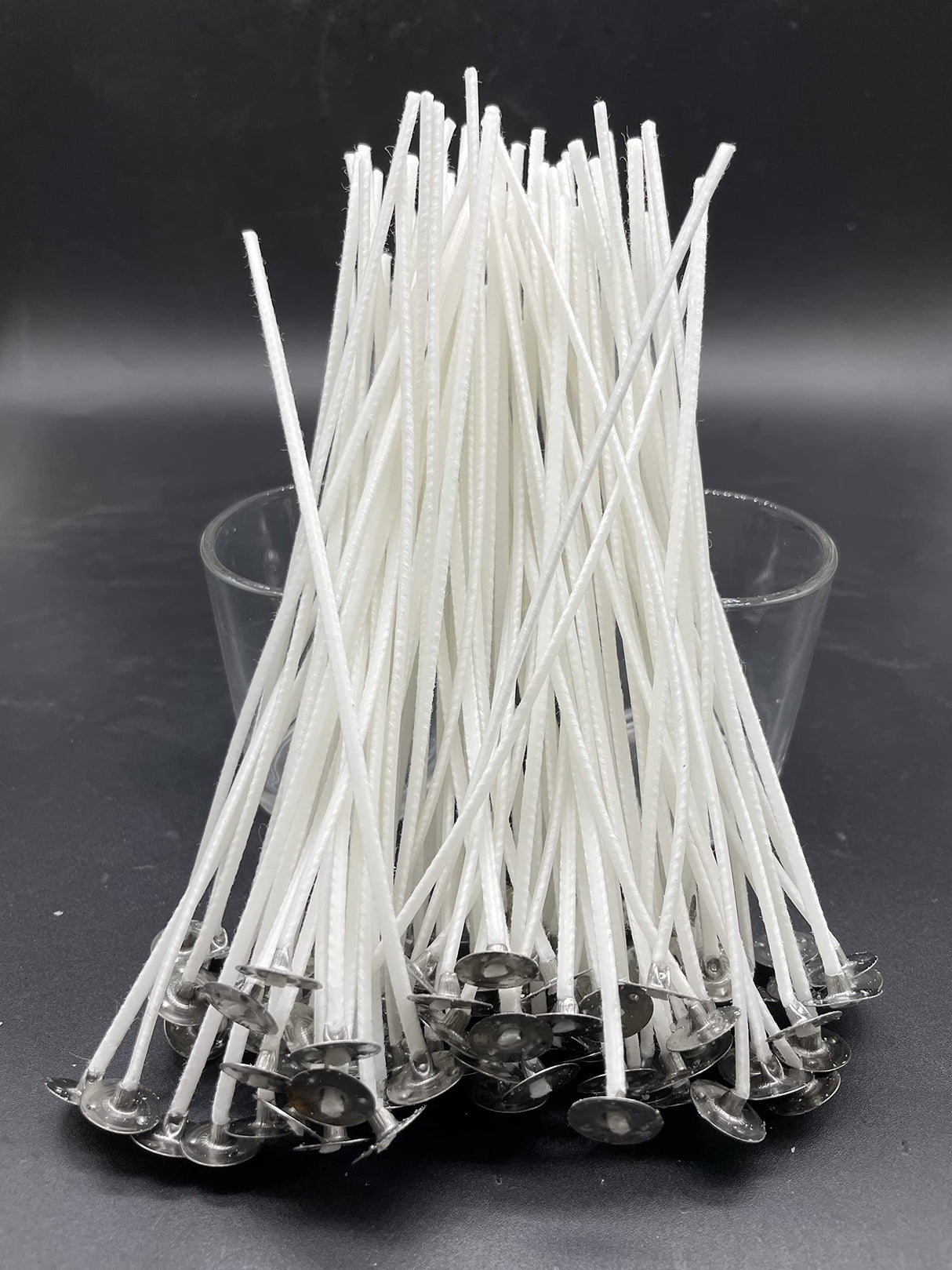 Beesworks 100 Piece Cotton Candle Wick 6" Pre-Waxed for Candle Making, Candle DIY BEESWORKS