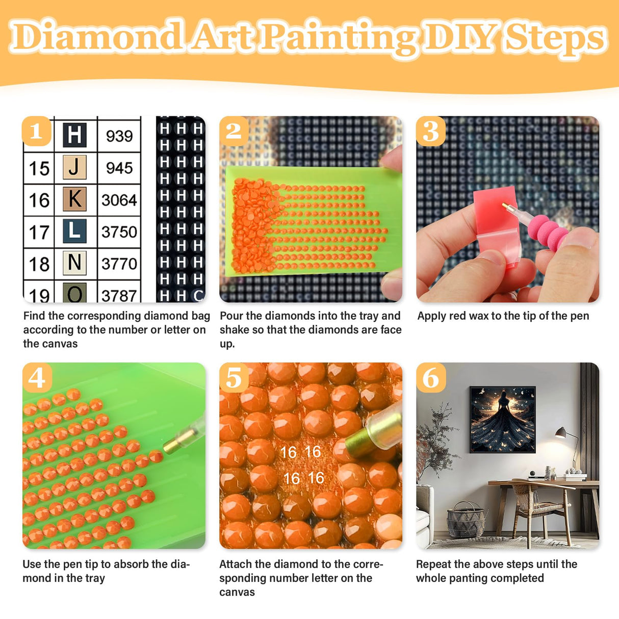 MAXBYE Diamond Paintings for Glowing Black Dress Beauty, Diamond Art Kits for Adults, 5D Enlightened Sou Llight Diamond Art Kits, Diamond Paintings for Home Décor Items, Extra 30% Diamonds, 12x12in MAXBYE