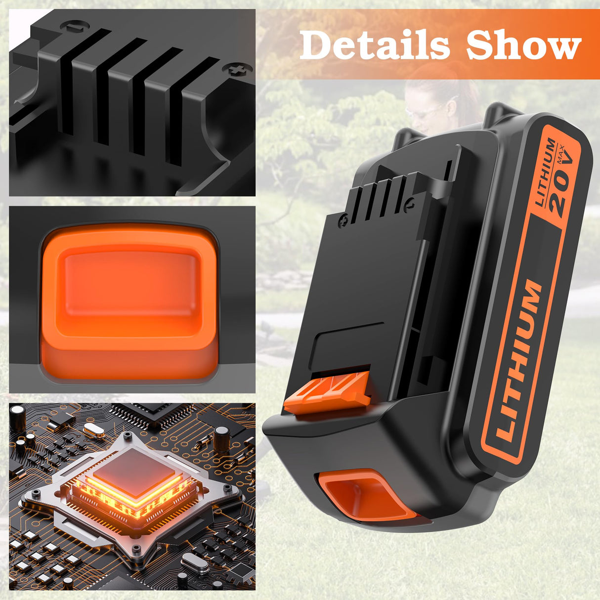 S SKSTYLE Replacement for Black and Decke 20v Lithium Battery,2 Pack (LBXR20),Compatible with All Black and Decker 20V MAX Power Tools S SKSTYLE