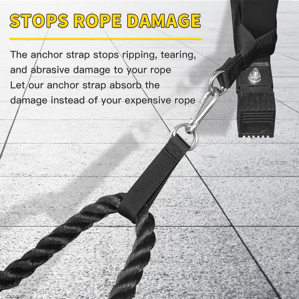 XonyiCos 4 PCS Short Straps Tree Swing Straps Hanging Kit, with Carabiners, Heavy Duty Suspension Kits for Gym Fitness Cable Machine Extension, Hanging Pulleys, Rings,Hammock Tree Straps XonyiCos