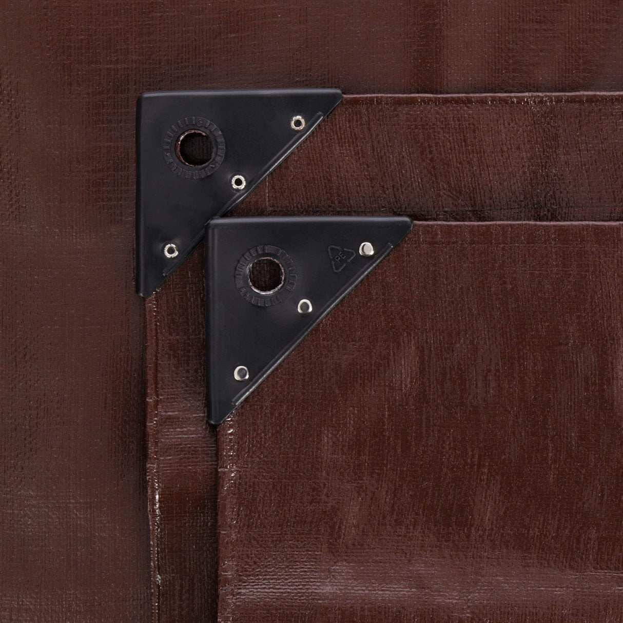 WHITEDUCK Super Heavy Duty Poly Tarp Cover 16 Mil & 10 Mil with Grommets and Reinforced Edges (Brown, White & Silver Black) (Brown- 16 Mil, 20' x 40') WHITEDUCK