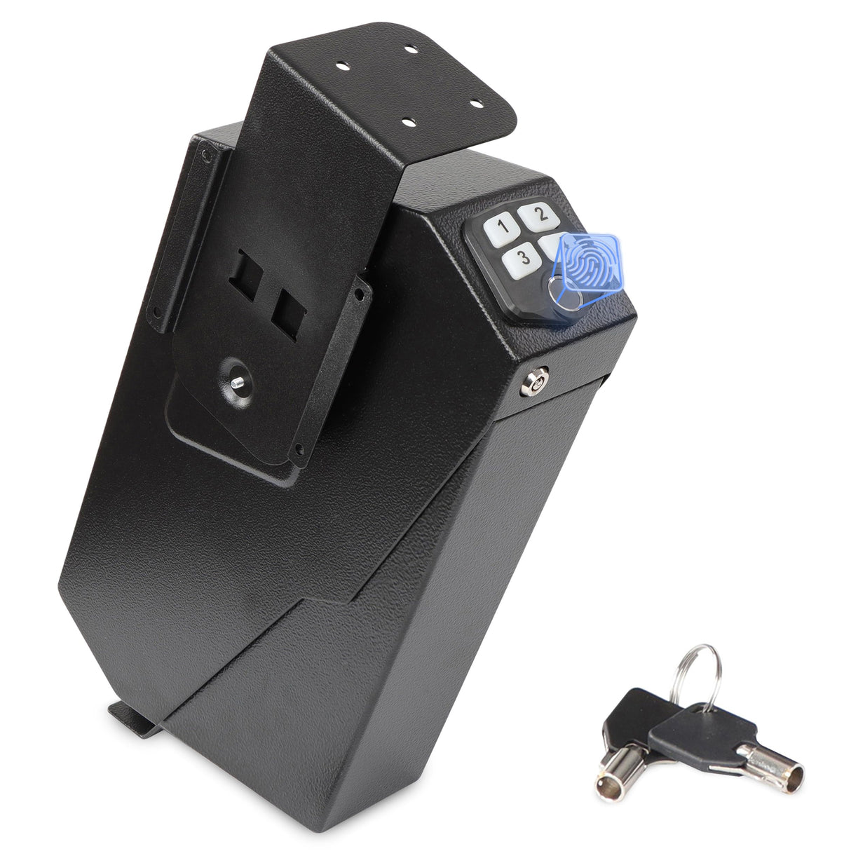 Tactical45 Passcode Protected Quick Access Bedside Gun Safe for Pistols - Biometric Gun Safe for Handgun - Hidden Gun Storage Single Firearm Safe Tactical45