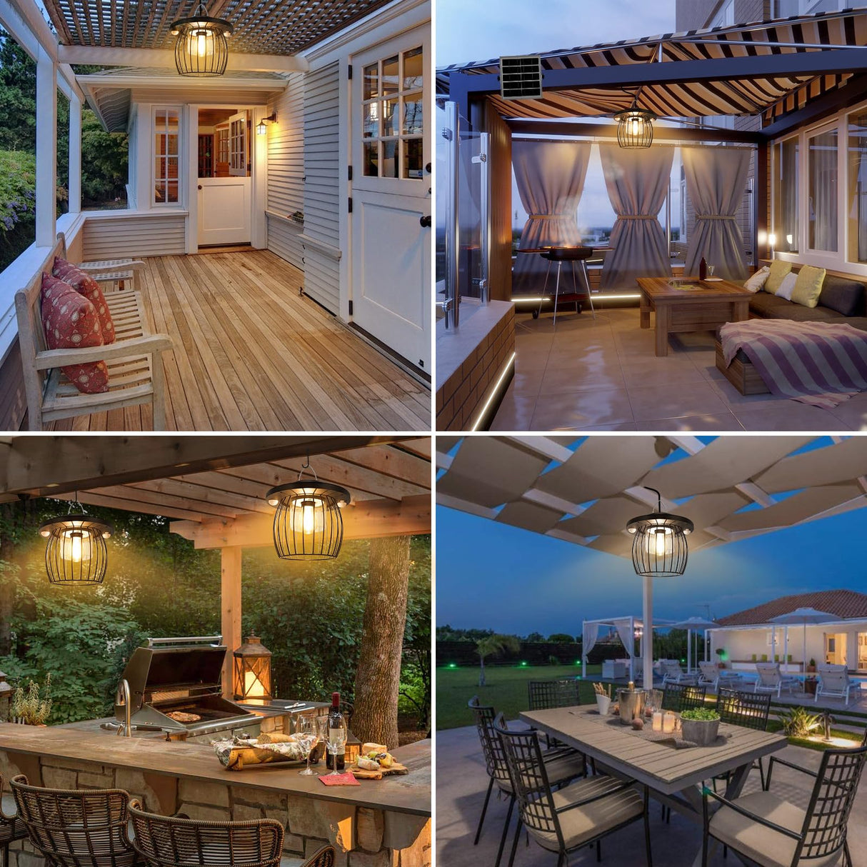 AEQ Solar Shed Light Indoor Outdoor, Solar Gazebo Lights Work in Daytime with Dual Motion Sensor/5 Modes/Remote Control, Waterproof Garage Lights with for Porch Shed Garage Barn AEQ