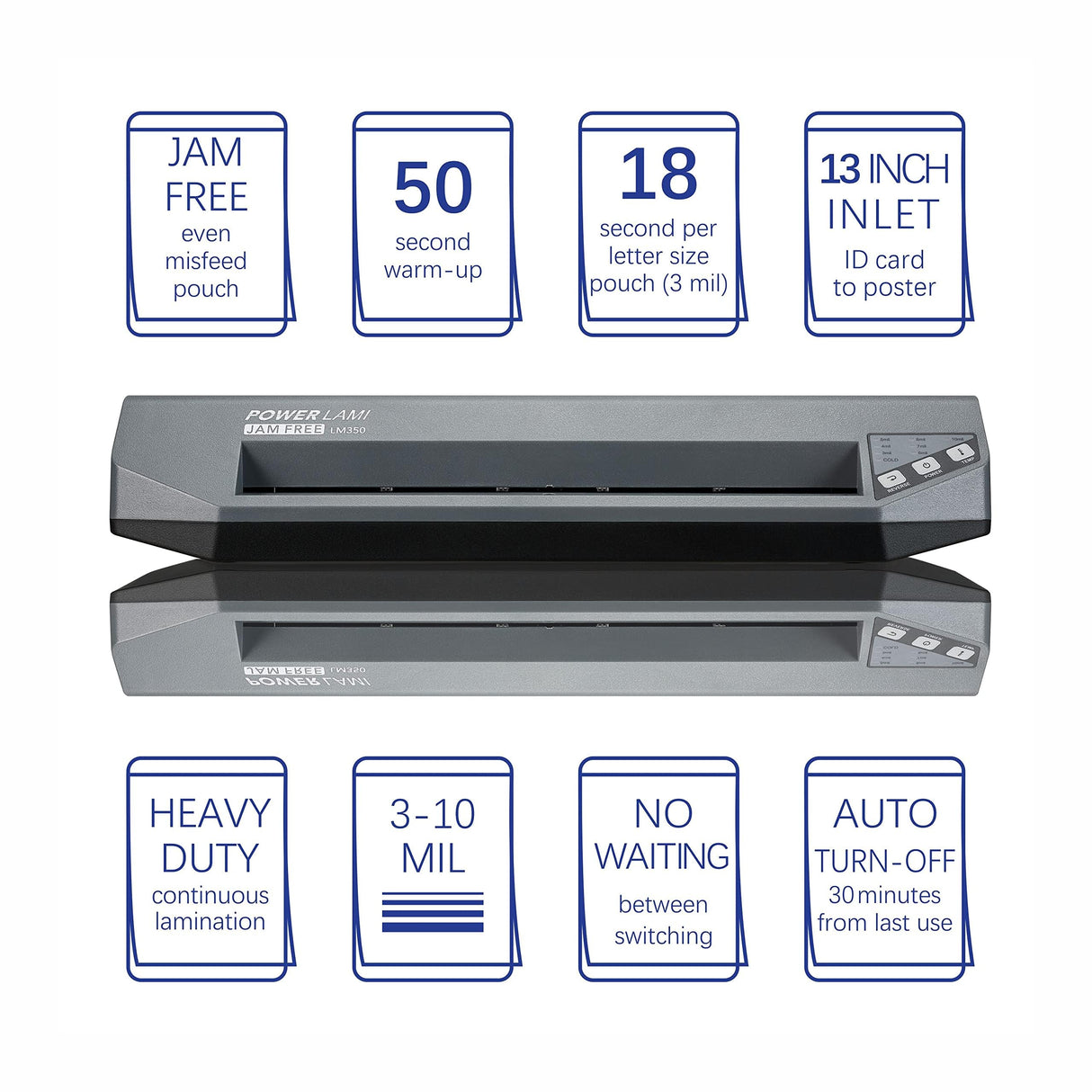 SINCHI 3-10 mil Commercial Laminating Machine, Heavy Duty, Never Jam, 48-Second Warm-up, 40 Inches/Minute, 13-Inch Thermal Laminator Machine with Laminating Sheets for Office and School SINCHI