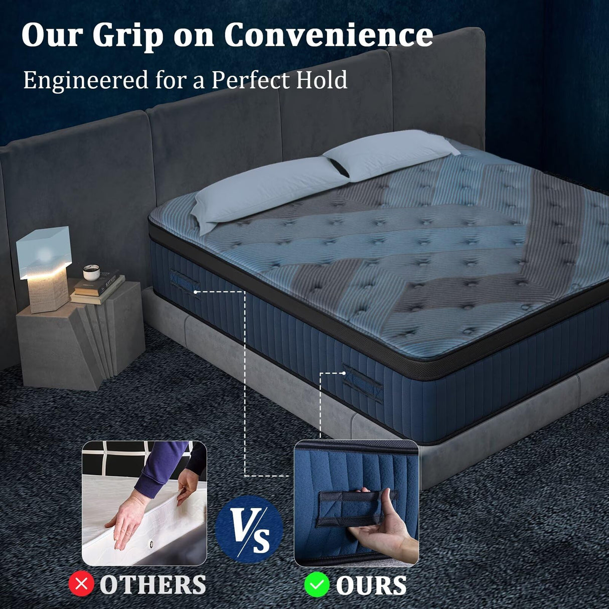 12 Inch Twin Size Mattress in a Box, Medium Firm Hybrid with Lumbar Foam and Zoned Pocket Springs for Pressure Relief and Edge Support Generic