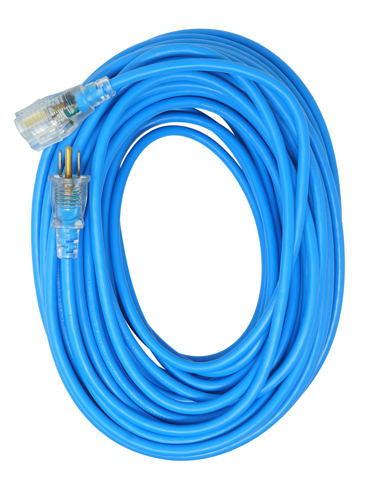 Southwire Coldflex Light Duty Extension Cord, 100Ft, 16 Gauge, 3 Conductor, Cold Weather Cord, Blue, 2436 Southwire