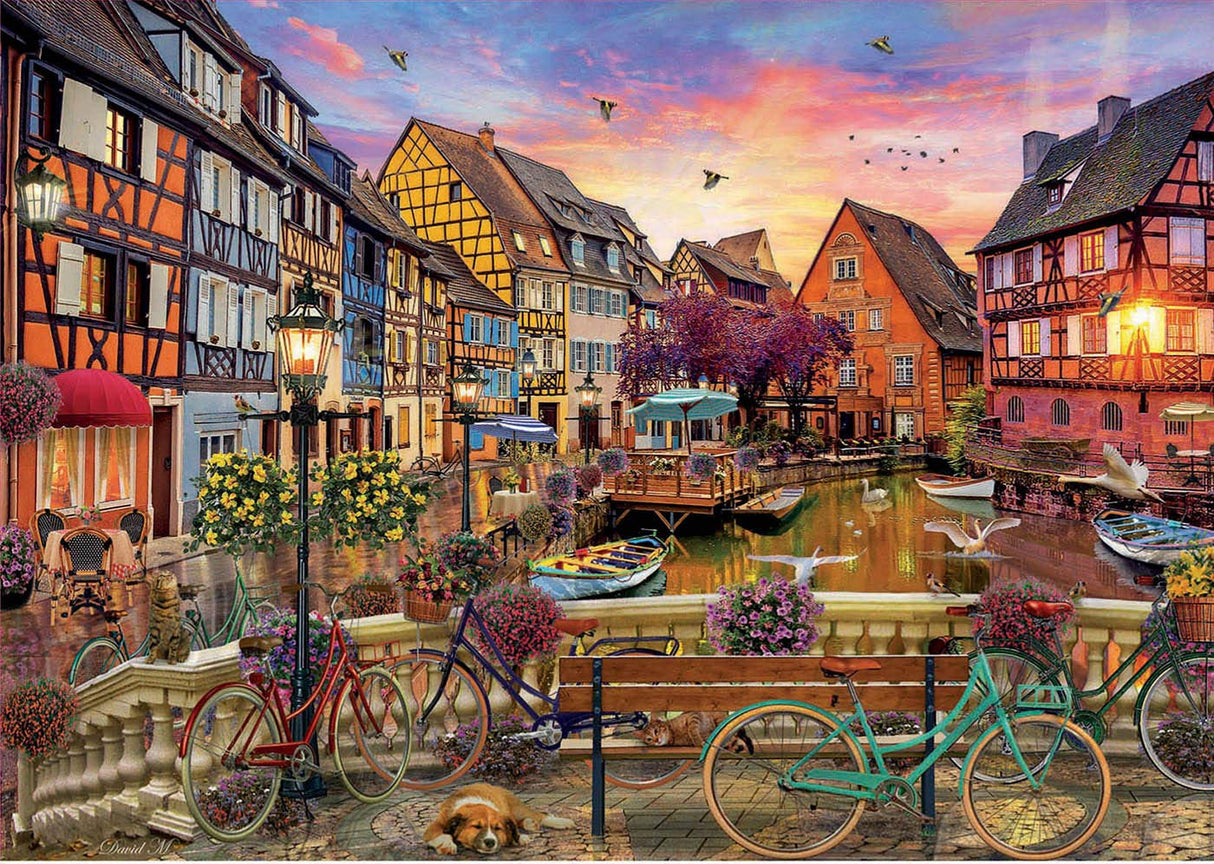Educa - Colmar, France - 3000 Piece Jigsaw Puzzle - Puzzle Glue Included - Completed Image Measures 47.25" x 33.5" - Ages 14+ (19051) Educa