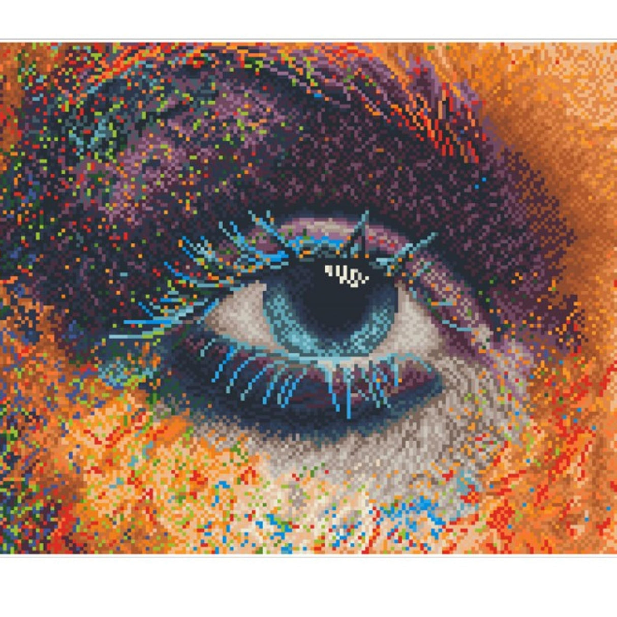 DIAMOND DOTZ Love 2 See Rainbows Eye Diamond Painting Kits for Adults - Diamond Art Kits a Relaxing Creative Craft Kit with Dotz Gems 15.8"x23.6" DIAMOND DOTZ